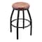 Holland Bar Stool Co 25" Swivel Counter Stool, Pewter Finish, Med Maple Seat X802 - alternate 1